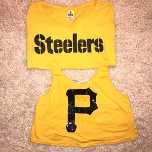 Victoria's Secret Pgh Steelers Pirates tops S M